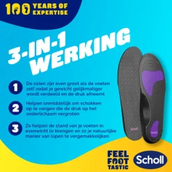 Scholl Balance Inlegzolen Peesplaatontsteking Small (maat 37-39,5) 1 paar