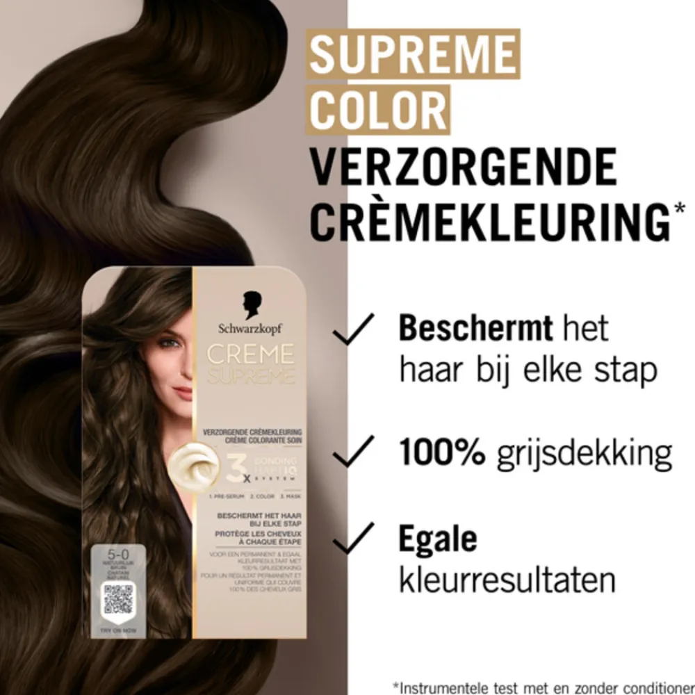 Schwarzkopf Creme Supreme Haarkleuring 5-0 1 set