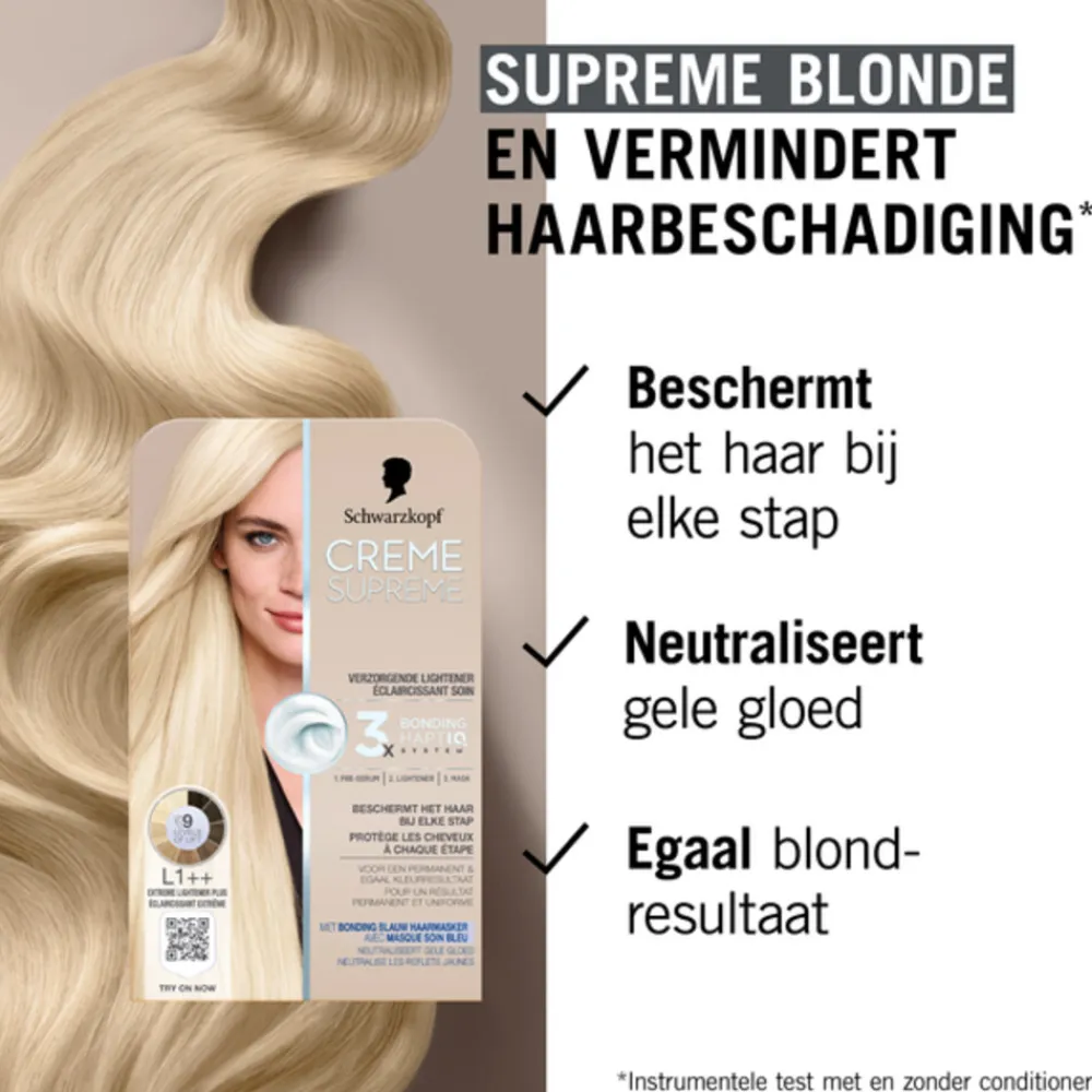 Schwarzkopf Creme Supreme Haarkleuring L1++ 1 set