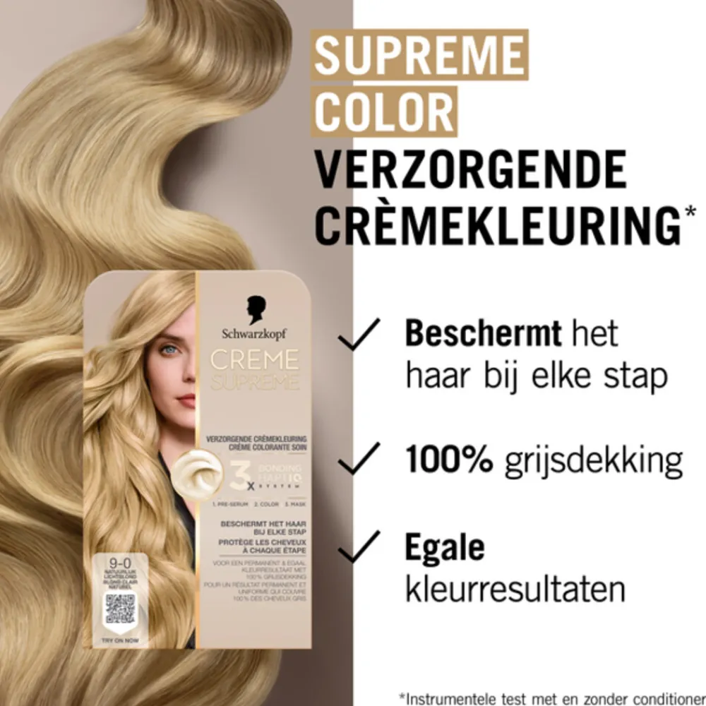 Schwarzkopf Creme Supreme Haarkleuring 9-0 1 set