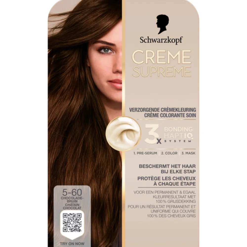 Schwarzkopf Crème Suprème Haarkleuring 5-60 1 set