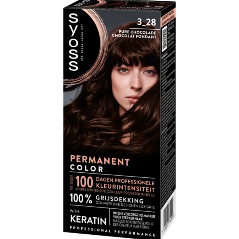 Syoss Baseline Haarverf 3-28 Pure Chocolade