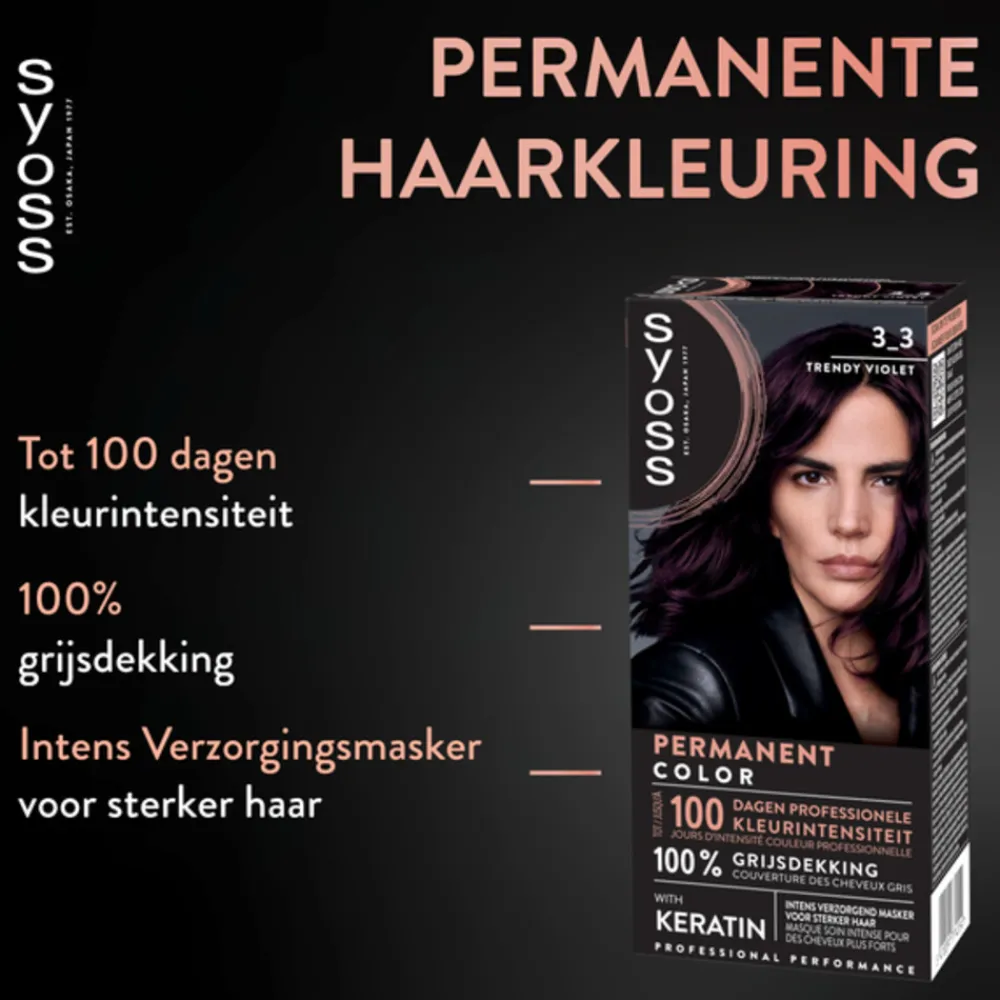 Syoss Baseline Haarverf 3-3 Trendy Violete