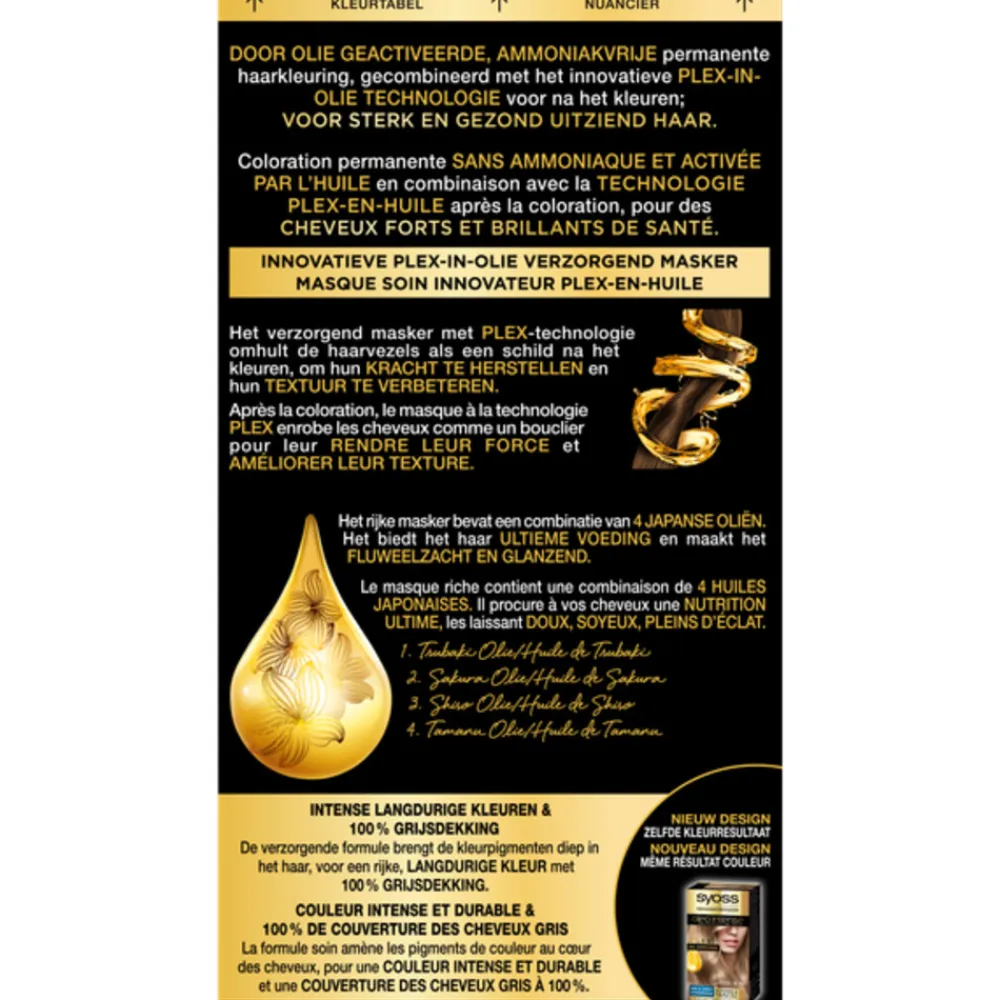 Syoss Color Oleo Intense 8-50 Natuurlijk Asblond
