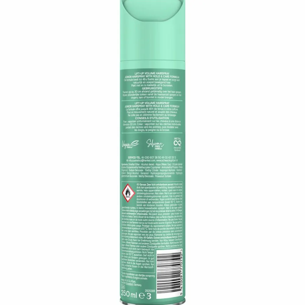 Taft Junior Hairspray Ultra Lift-Up Volume 250 ml