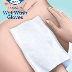 TENA Proskin Wet Wash Gloves Mild Geparfumeerd 8 stuks