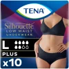 TENA Silhouette Underwear Low Waist Blanc Plus L 10 stuks