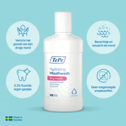 TePe Hydraterende Mondspoeling zonder Smaak 500 ml