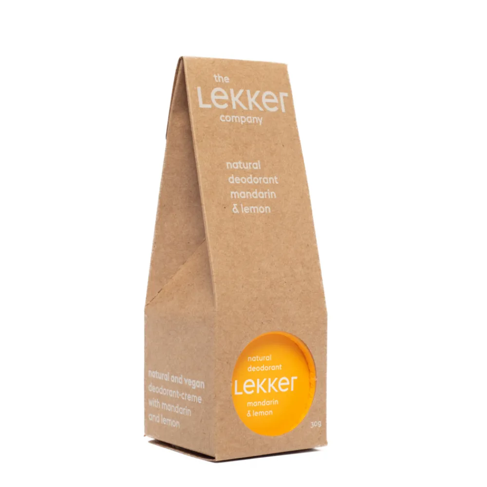 The Lekker Company Deodorant Mandarijn en Citroen 30 gr