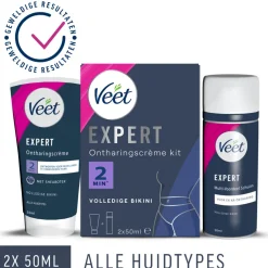 Heren Veet Expert Ontharingscrème Bikini Kit 2 x 50 ml