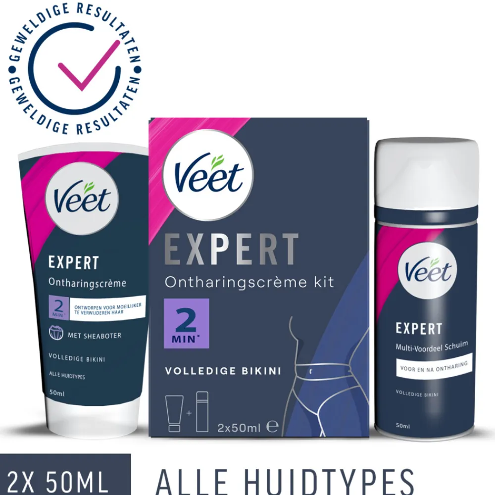 Heren Veet Expert Ontharingscrème Bikini Kit 2 x 50 ml