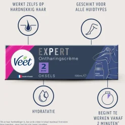 Heren Veet Expert Ontharingscrème Oksels 100 ml