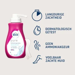 Heren Veet Ontharingscrème Pure Gevoelige Huid 400 ml