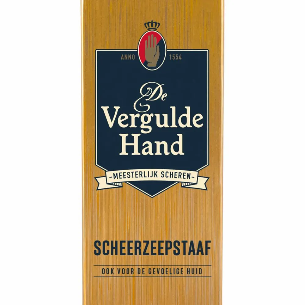 Heren Vergulde Hand Scheerzeepstaaf 75 gr