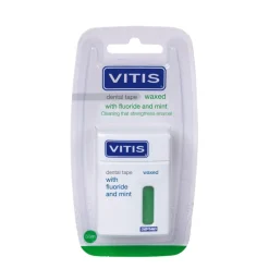 Vitis Waxed Dental Tape Fluoride & Mint 50 meter