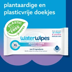 WaterWipes Volwassen Doekjes Sensitive 6x30 = 180 stuks