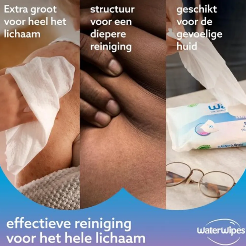 WaterWipes Volwassen Doekjes Sensitive 6x30 = 180 stuks