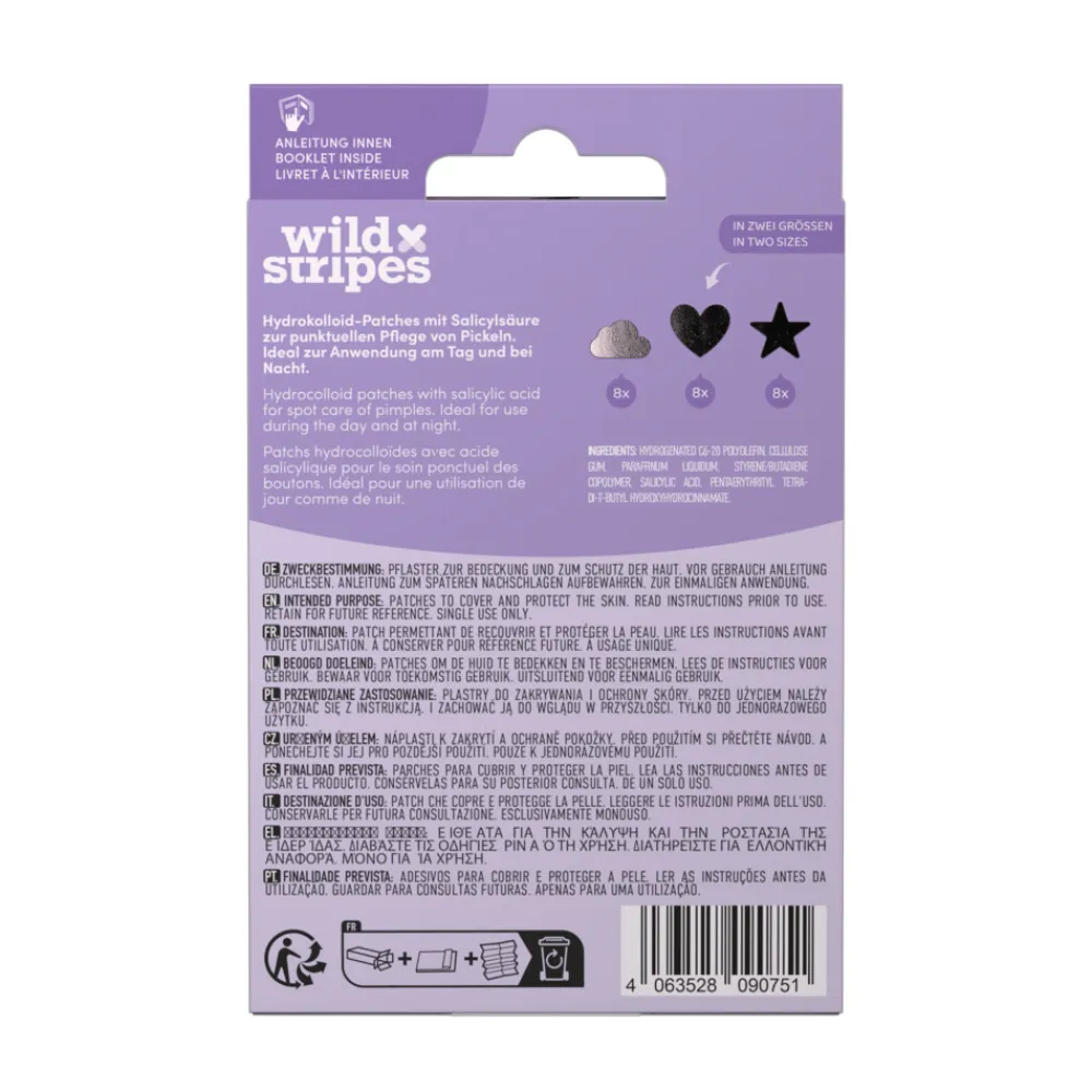 Wild Stripes Anti-Pimple Patches Holo Clear 24 stuks