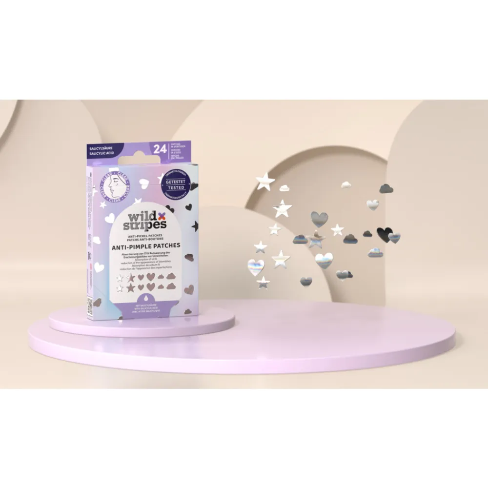 Wild Stripes Anti-Pimple Patches Holo Clear 24 stuks