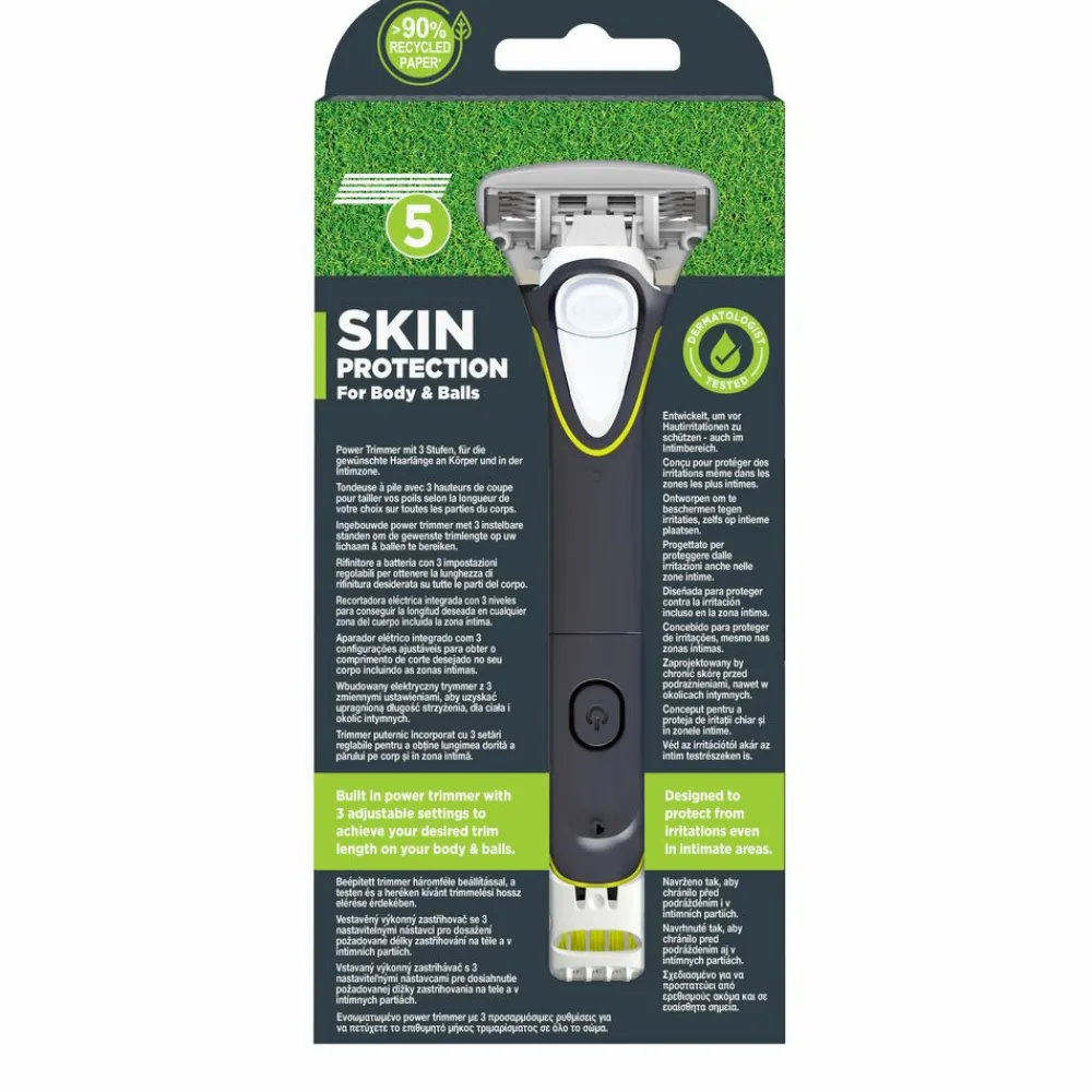 Heren Wilkinson Hydro Trim & Shave Body & Balls Scheermes en Trimmer 1 set