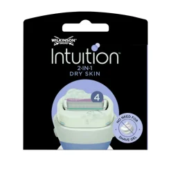 Heren Wilkinson Intuition 2 in 1 Navulmesjes Dry Skin 3 stuks