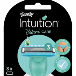 Heren Wilkinson Intuition Navulmesjes Bikini Care Duo 3 stuks