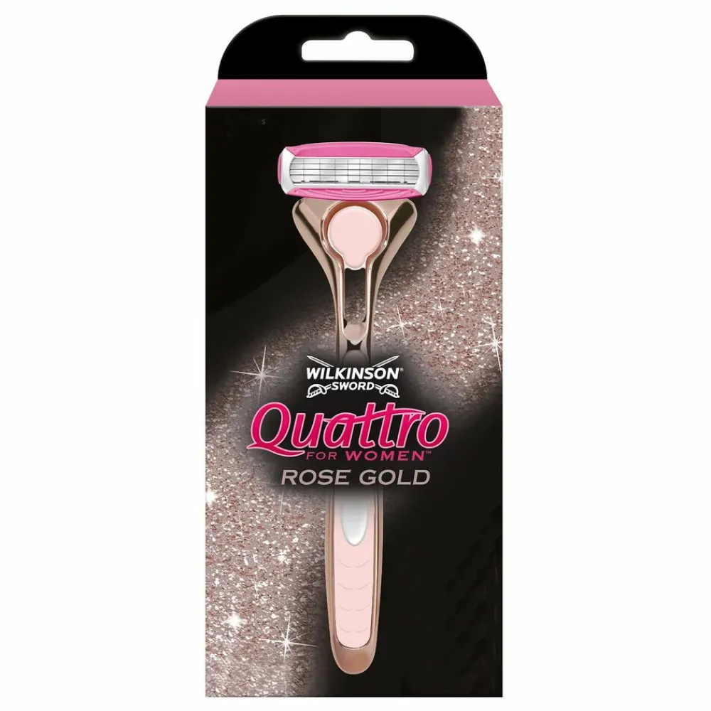 Heren Wilkinson Quattro Scheermes Vrouwen Rose Gold