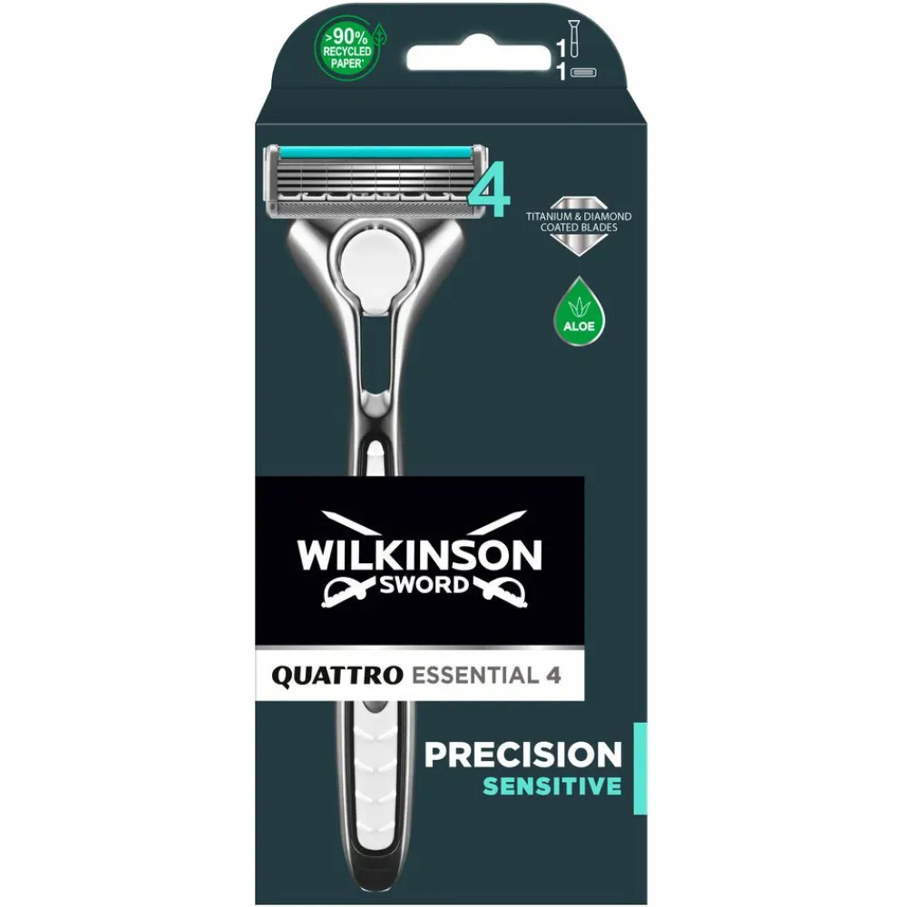 Heren Wilkinson Quattro Scheermes Essential 4