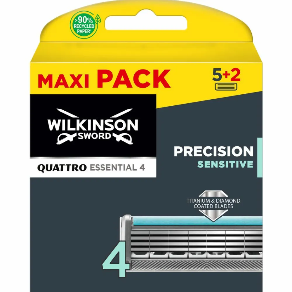 Heren Wilkinson Scheermesjes Quatro Sensitive 7 stuks