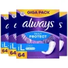 Always 4x Daily Protect Inlegkruisjes Long 64 stuks