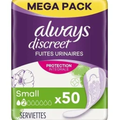 Always 4x Discreet Incontinentieverband Small 50 stuks