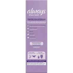Always 4x Discreet Long+ Inlegkruisjes Urineverlies 24 stuks