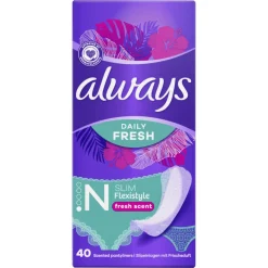 Always 14x Inlegkruisjes Fresh Flexistyle 40 stuks