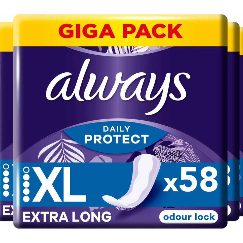 Always 4x Inlegkruisjes Long Plus 58 stuks