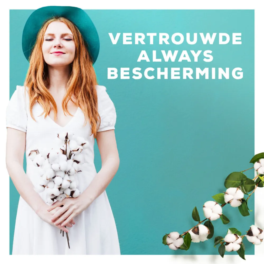 Always 10x Maandverband Bio Cotton Protection Ultra Normal met Vleugels 11 stuks