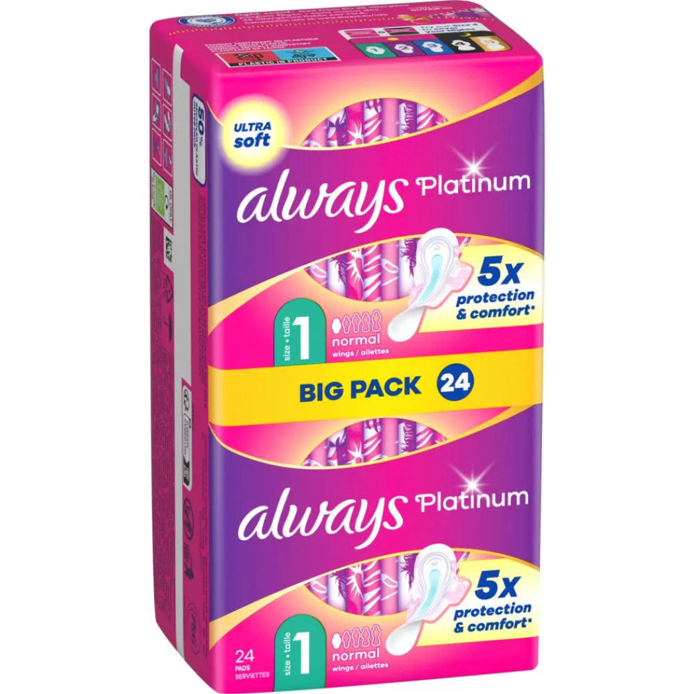 Always 8x Maandverband Platinum Normal 24 stuks