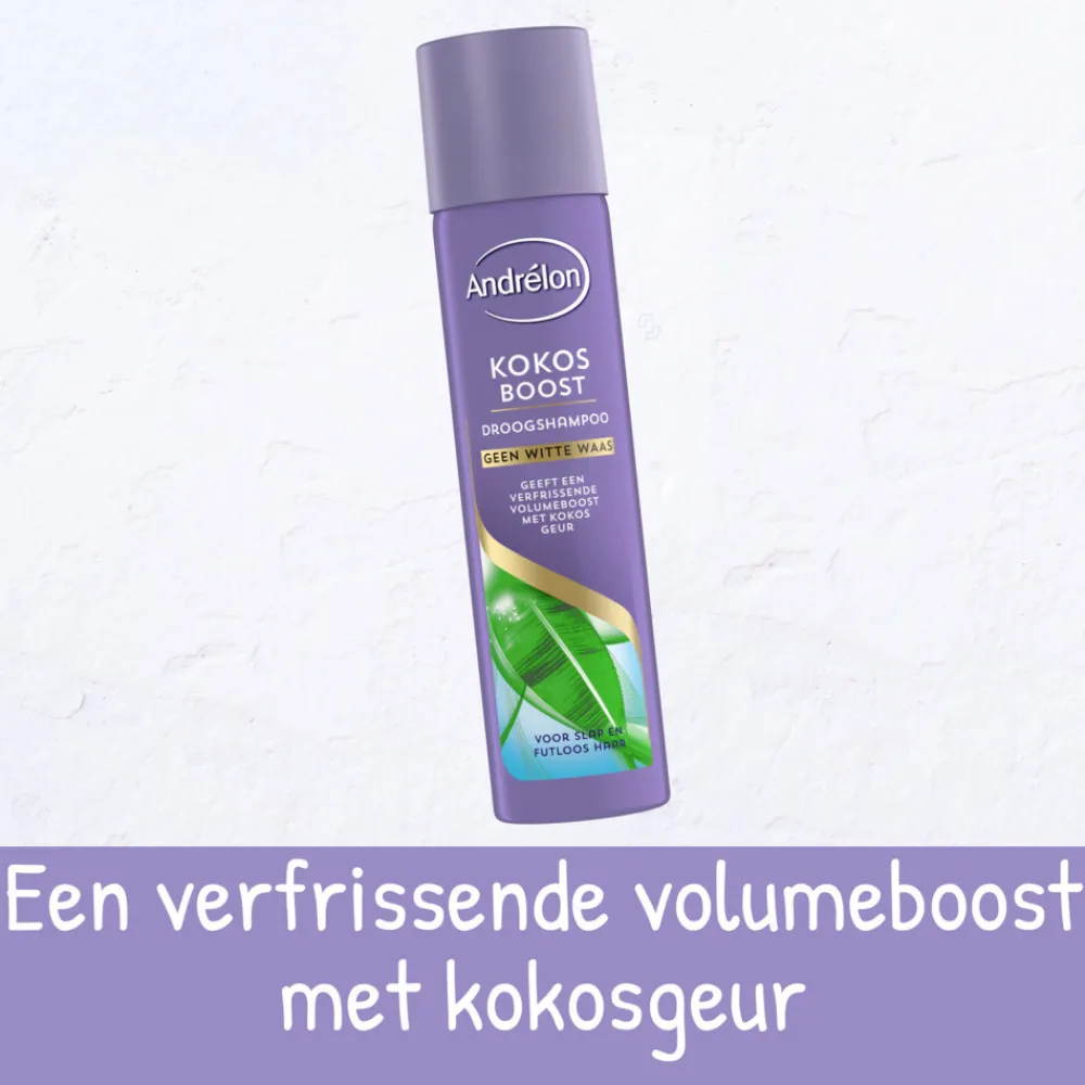 Andrélon 6x Droogshampoo Kokos Boost 245 ml