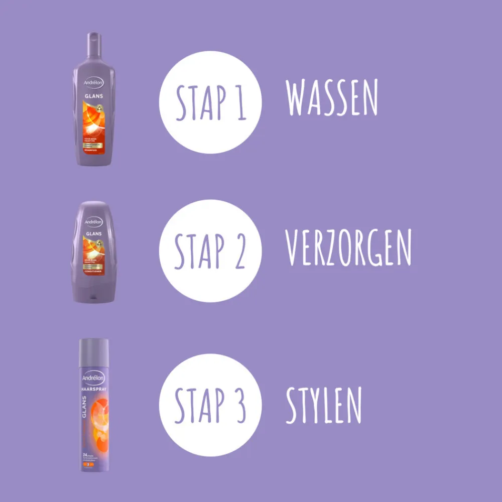 Andrélon 6x Haarspray Schitterende Glans 250 ml