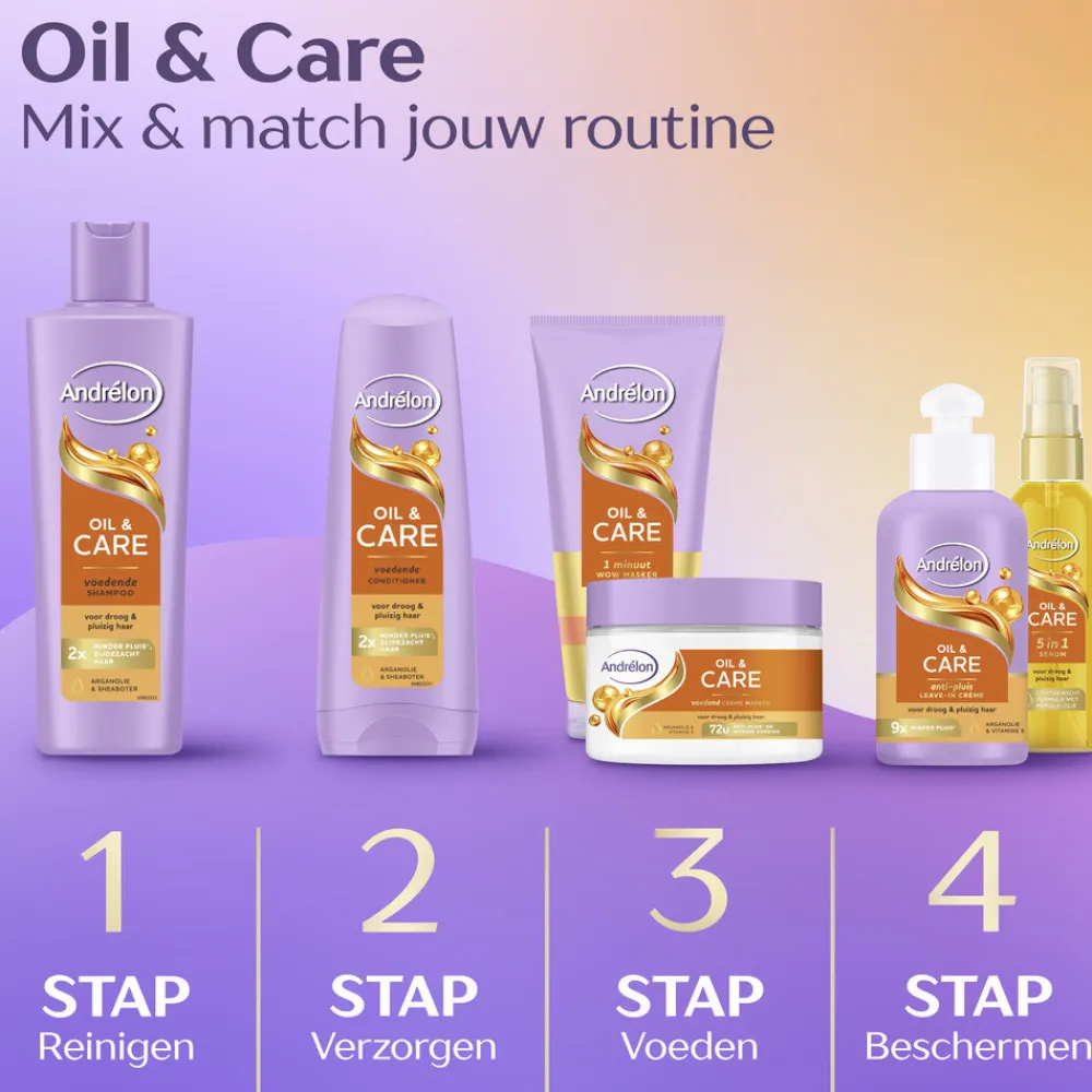 Andrélon 6x Leave-In Creme Oil & Care 200 ml