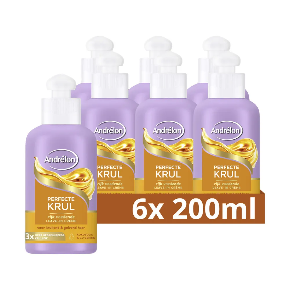 Andrélon 6x Leave-In Creme Perfecte Krul 200 ml