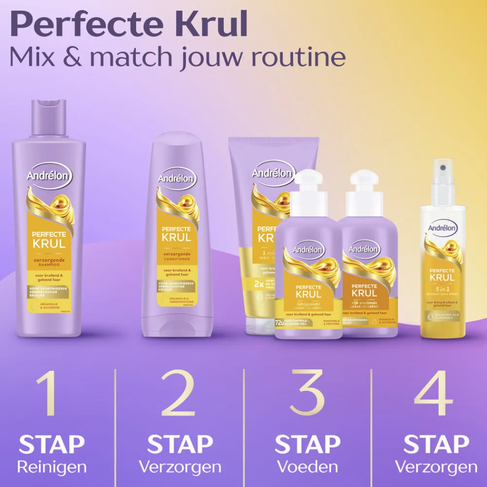 Andrélon 6x Leave-In Creme Perfecte Krul 200 ml