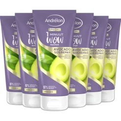 Andrélon 6x 1 Minuut Wow Masker Avocado SOS Repair 180 ml