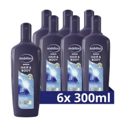 Andrélon 6x Shampoo Hair & Body For Men 300 ml