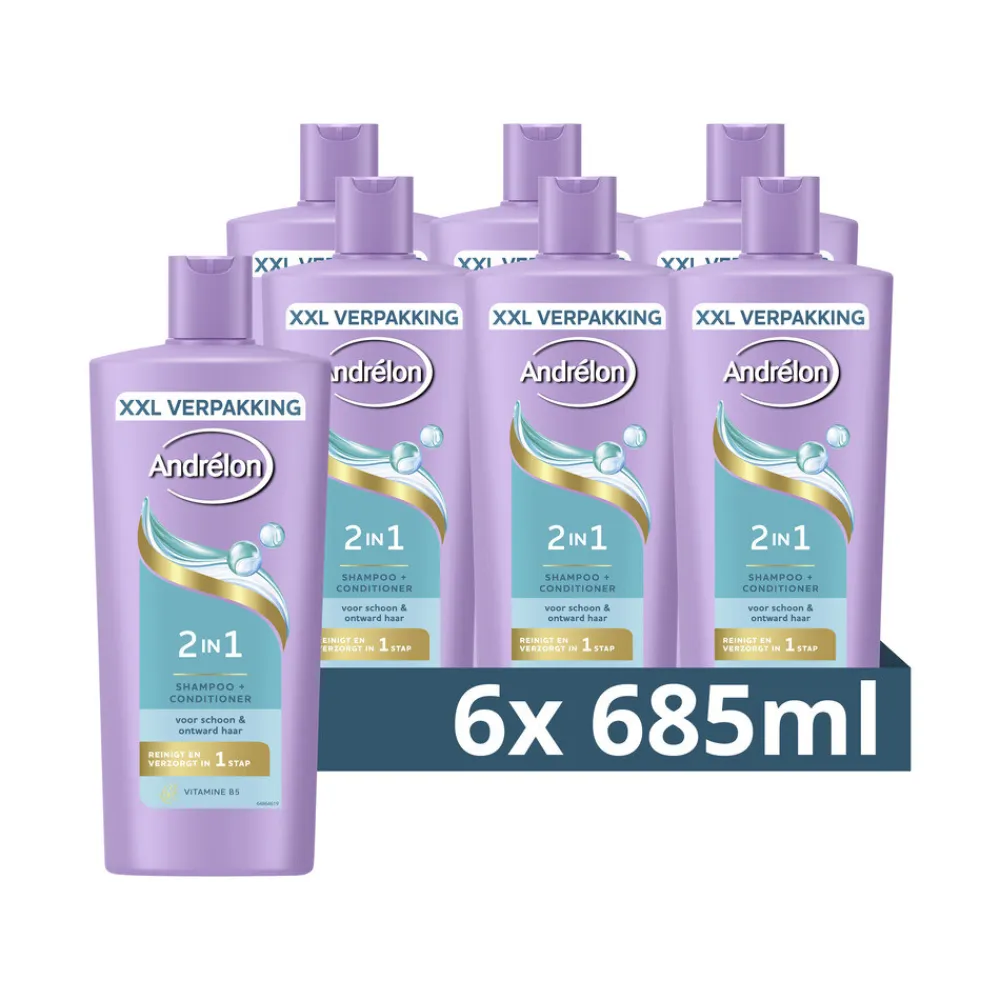 Andrélon 6x Shampoo 2-in-1 685 ml
