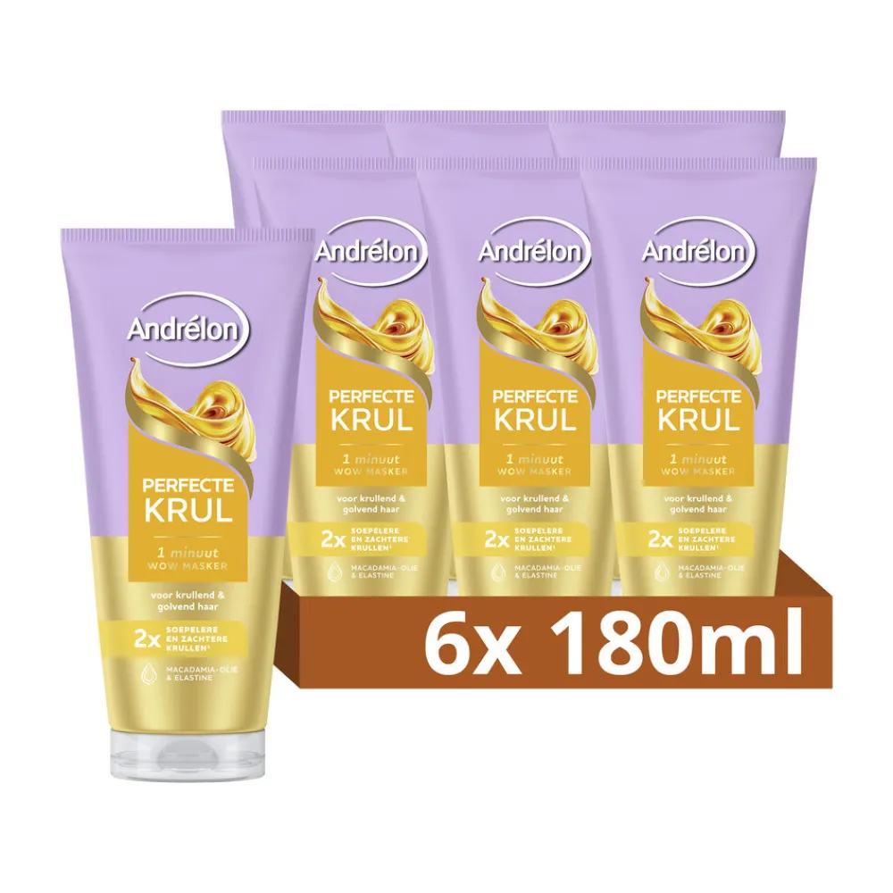 Andrélon 6x WOW Masker Perfecte Krul 180 ml