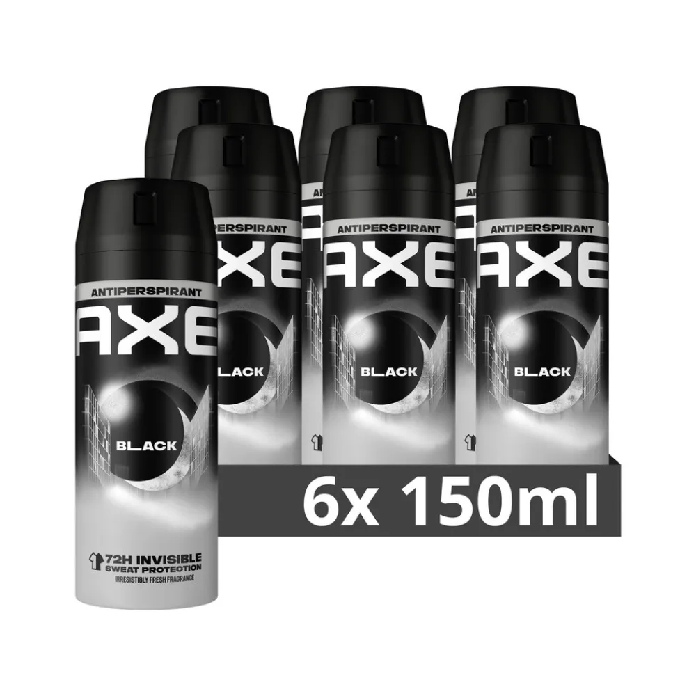 Axe 6x Anti-Transpirant Spray Black 150 ml