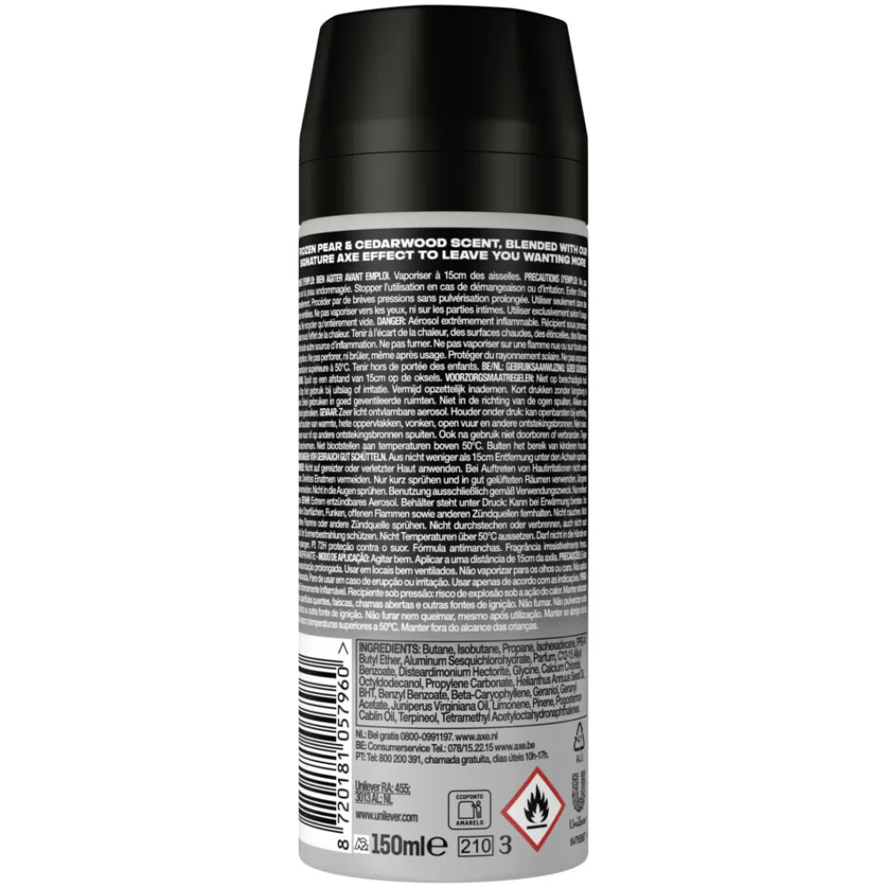 Axe 6x Anti-Transpirant Spray Black 150 ml