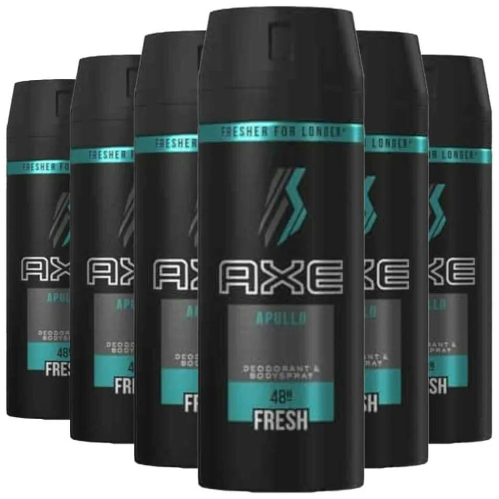 Axe 6x Deodorant Bodyspray Apollo 150 ml