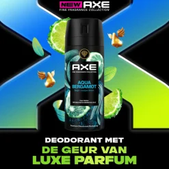 Axe 6x Deodorant Bodyspray Aqua Bergamot 150 ml