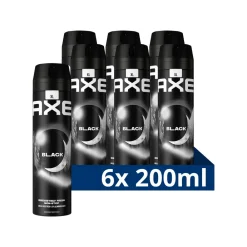 Axe 6x Deodorant Bodyspray Black 200 ml